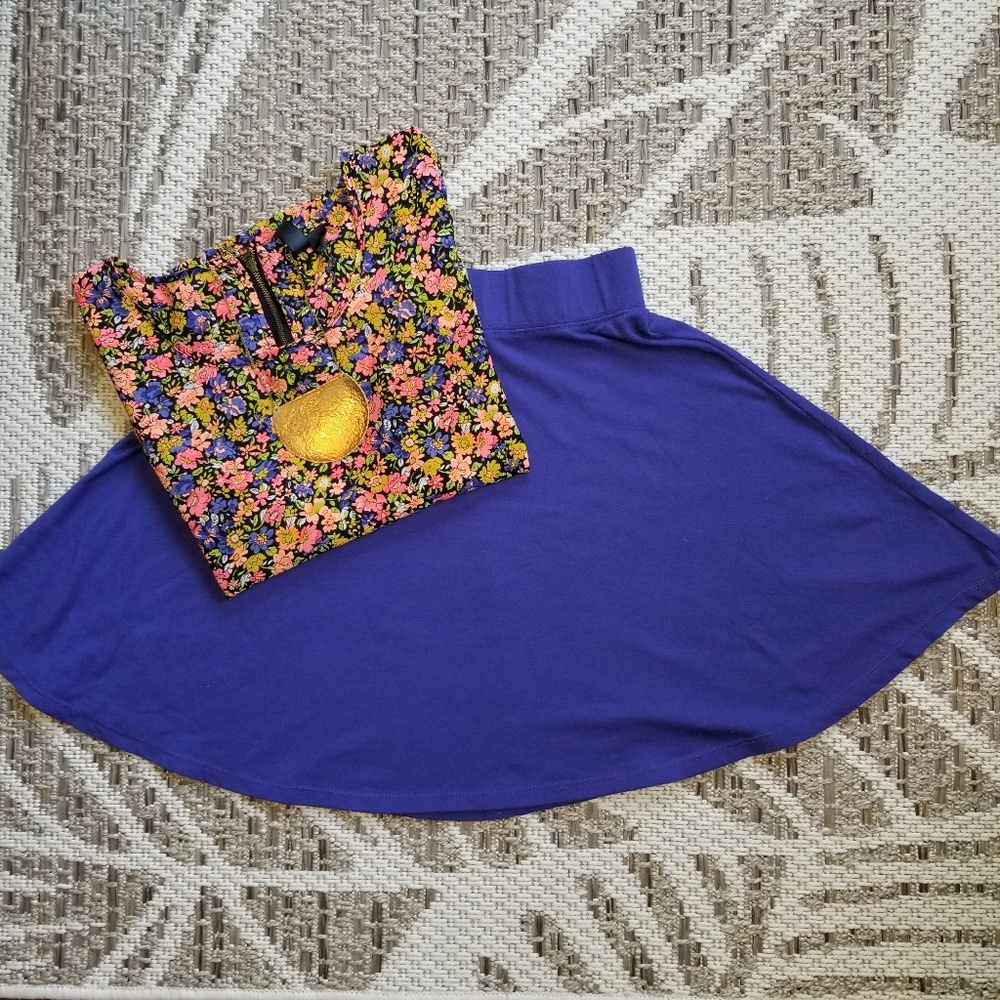 5/$10 Purple Skater Skirt